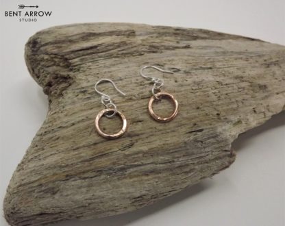 Ancient Bronze Circle Earrings