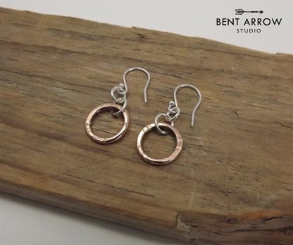 Ancient Bronze Circle Earrings