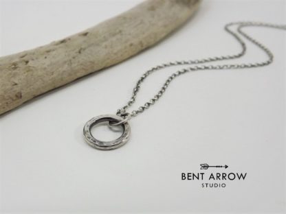 Sterling Silver Loop Necklace