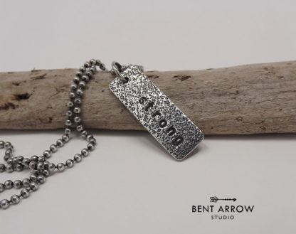 Silver Inspirational Word Necklace