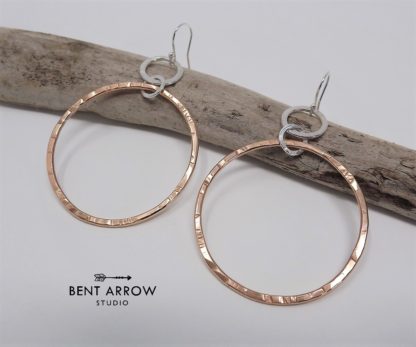 Large Bronze Hoop Earrings