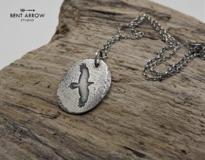 Oval Raven Necklace