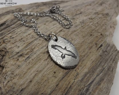 Oval Raven Necklace