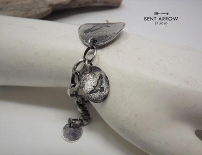 Silver Crow Bracelet