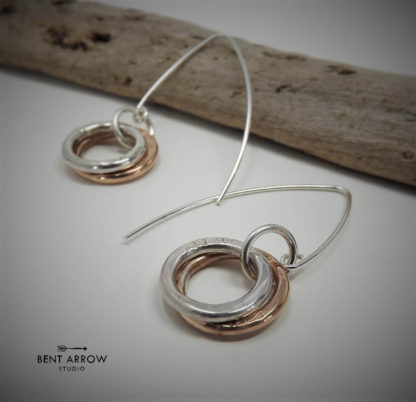 Bronze Circle Earrings