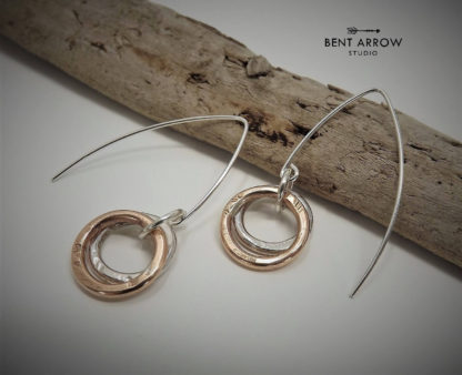 Bronze Circle Earrings