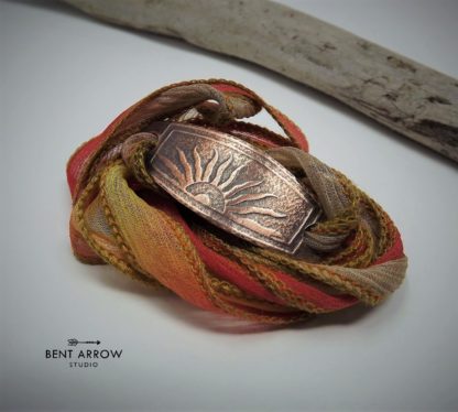 Sunrise Silk Wrap Bracelet