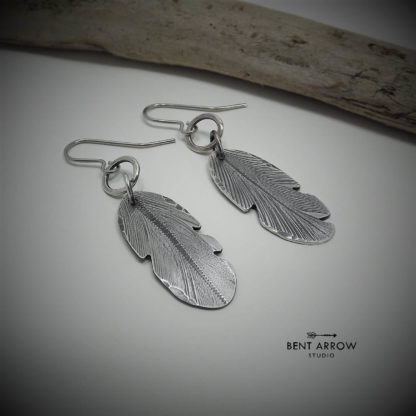 Crow Feather Earrings