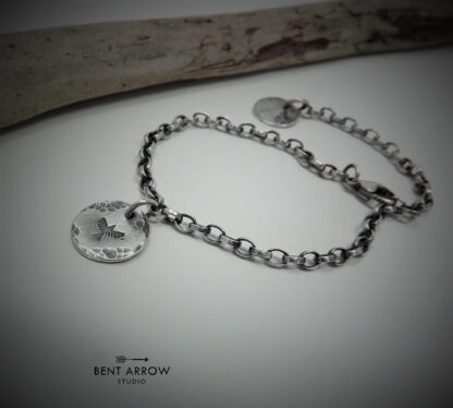 Wild Soul Crow Charm Bracelet