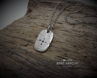 Compass Pebble Pendant