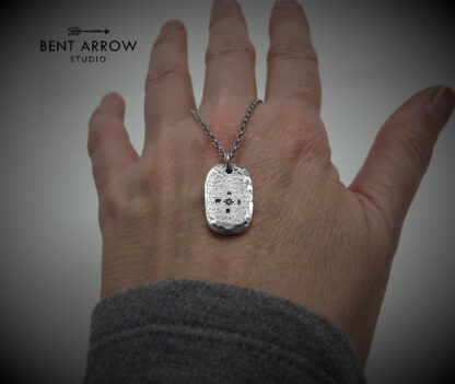 Compass Pebble Pendant