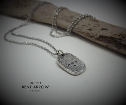 Compass Pebble Pendant