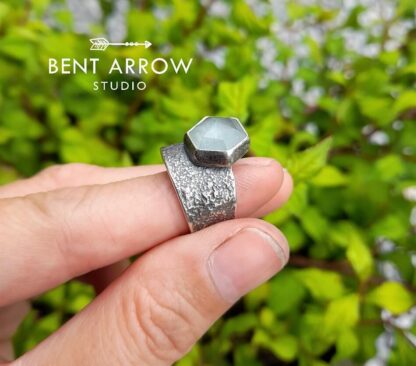 Silver Aquamarine Ring