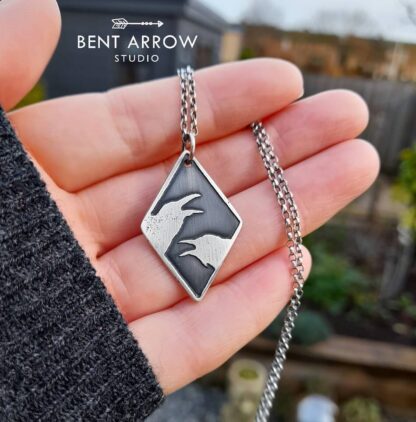 Crows Conversing Pendant