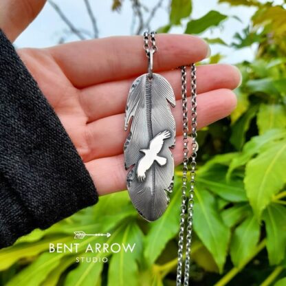 Crow Feather Necklace