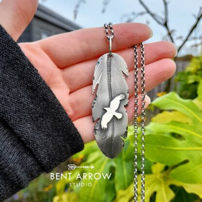 Crow Feather Necklace